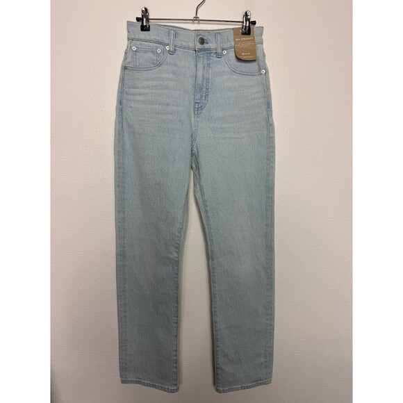 Madewell Womens Sz 25 90s Straight Jeans Ward Wash Comfort Stretch High Rise NWT - Picture 5 of 16